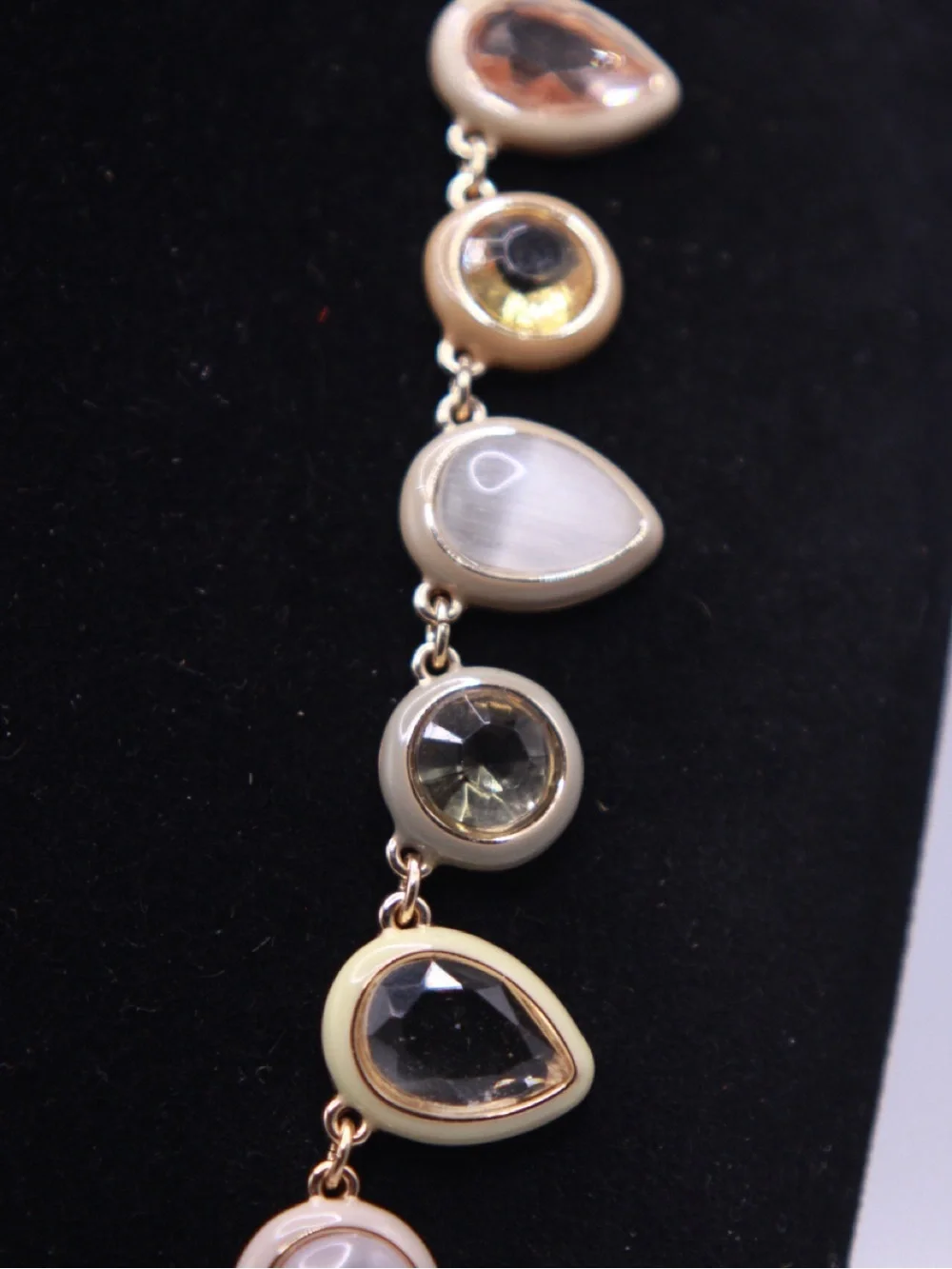 Anthropologie Enamel Gem Necklace
